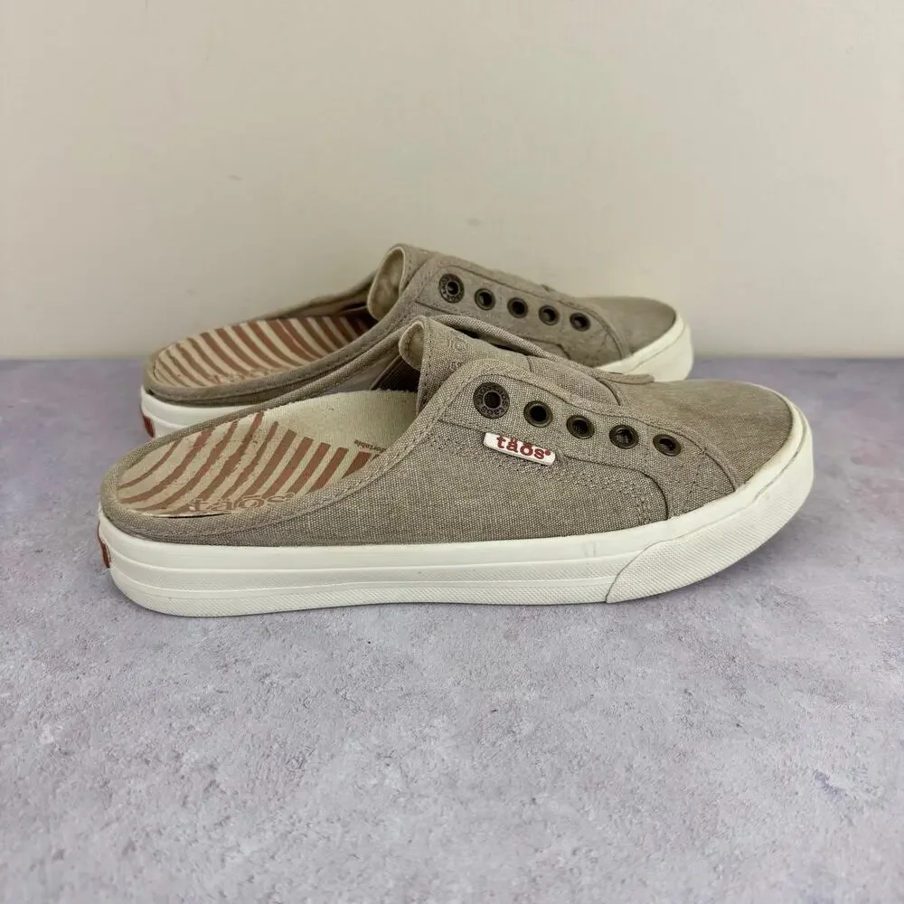 Taos Shoes Womens 7.5 EZ Soul Sneakers Slip On Canvas Comfort Arch Support Read - Picture 4 of 11